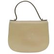 CELINE Hand Bag Leather 2way Gold Beige 92148 Cheap