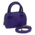 CELINE Hand Bag Leather 2way Purple 69720 For Discount