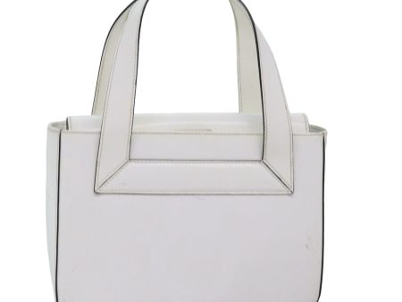 CELINE Hand Bag PVC Leather White 78426 For Discount