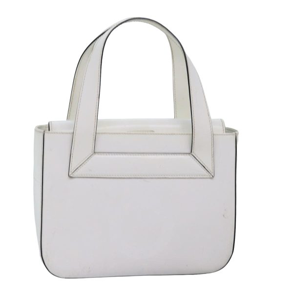 CELINE Hand Bag PVC Leather White 78426 For Discount