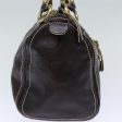 CELINE Hand Bag Leather Brown bs14296 Online