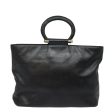 CELINE Hand Bag Leather Black 77841 For Cheap