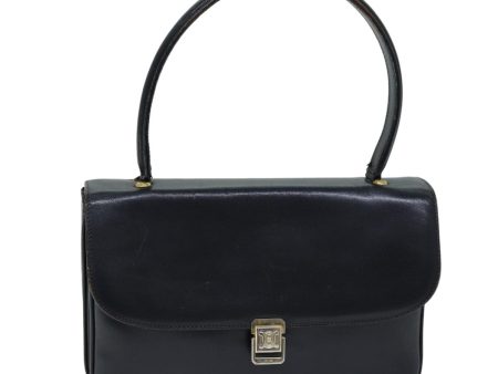 CELINE Hand Bag Leather Navy 76089 Cheap