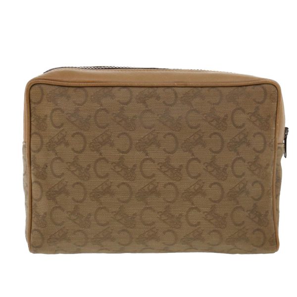 CELINE C Macadam Canvas Clutch Bag Beige bs5459 Sale