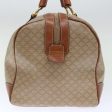 CELINE Macadam Canvas Boston Bag Beige 72470 Discount