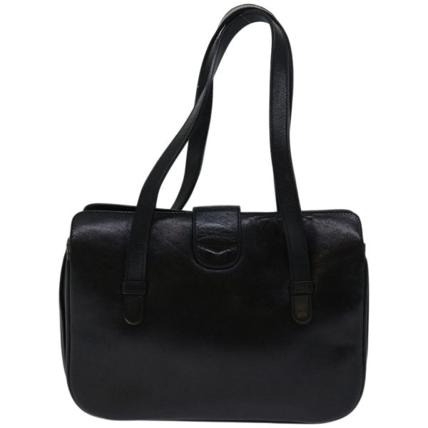 CELINE Hand Bag Leather Black 68292 Cheap