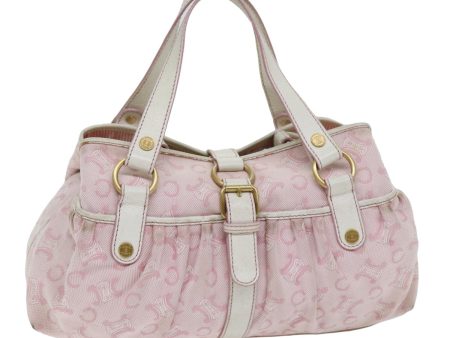 CELINE C Macadam Canvas Hand Bag Pink 75446 Online Sale