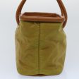 CELINE Hand Bag Nylon Leather Khaki 56308 Online Hot Sale