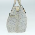 CELINE C Macadam Canvas Hand Bag Light Blue White gold 90217 Online Hot Sale