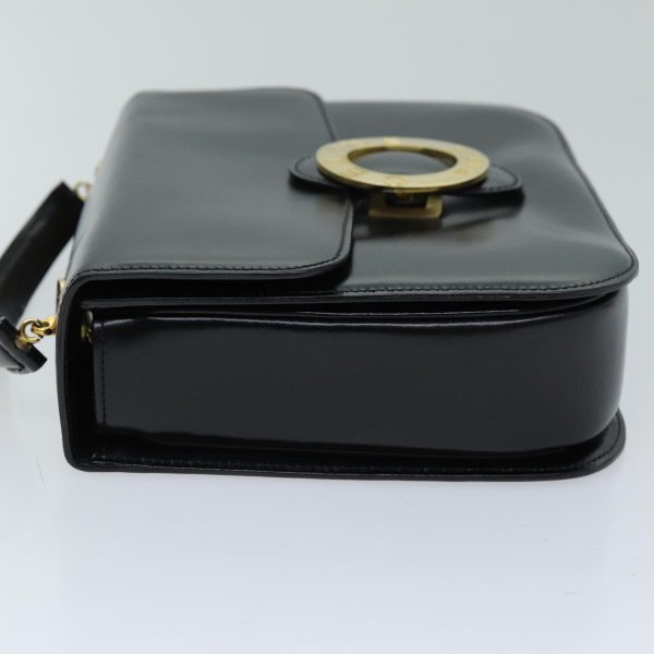 CELINE Hand Bag Leather 2way Black 73008 For Cheap