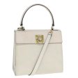 CELINE Hand Bag Leather 2way Beige 77329 Online now