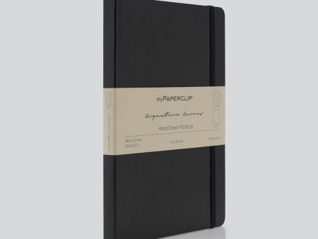 myPAPERCLIP Signature Series Soft Cover Notebook - Black - A5 - Ruled Online Sale