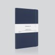 myPAPERCLIP Executive Series Soft Cover Notebook - Blue - A5 - Plain For Discount