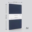 myPAPERCLIP Executive Series Soft Cover Notebook - Blue - Medium - Squared Online Sale