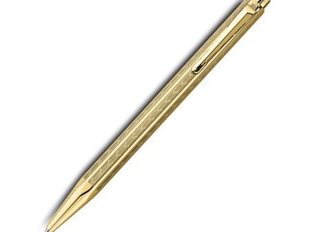 Caran d Ache Gilded Ecridor Ball Pen - Chevron Hot on Sale