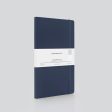 myPAPERCLIP Executive Series Soft Cover Notebook - Blue - Medium - Squared Online Sale