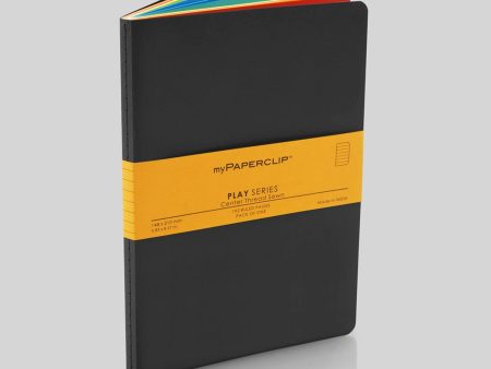 myPAPERCLIP Play Series Notebook - Black - A5 - Ruled Online Hot Sale