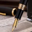 Hongdian 660 Wood Fountain Pen - Black GT Online now