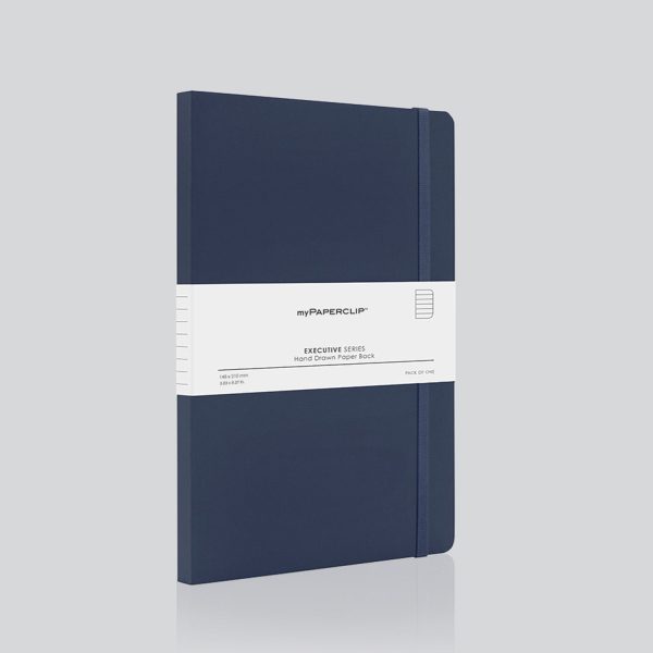 myPAPERCLIP Executive Series Soft Cover Notebook - Blue - A5 - Ruled Online Hot Sale