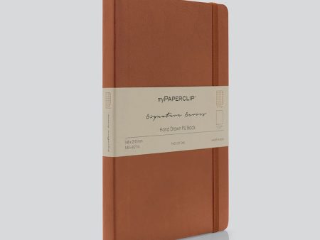 myPAPERCLIP Signature Series Soft Cover Notebook - Tan - A5 - Squared Online