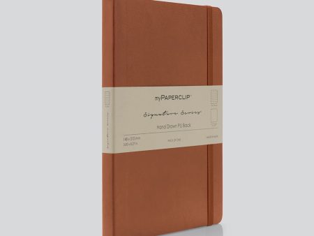 myPAPERCLIP Signature Series Soft Cover Notebook - Tan - A5 - Ruled Online Sale