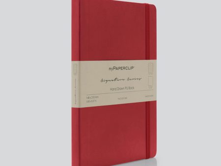 myPAPERCLIP Signature Series Soft Cover Notebook - Red - A5 - Ruled Discount