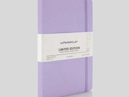 myPAPERCLIP Limited Edition Soft Cover Notebook - Lilac - A5 - Plain Online Hot Sale