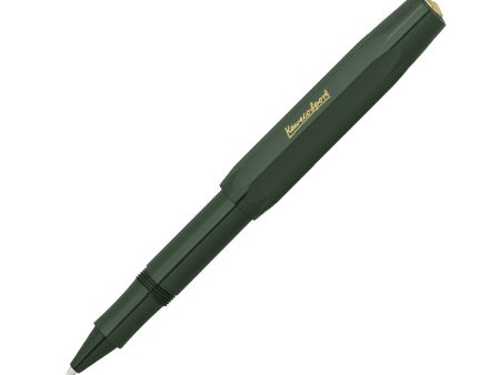 Kaweco Classic Sport Roller Ball Pen with Optional Clip - Green Hot on Sale